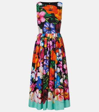 Dolce & Gabbana Floral cotton midi dress