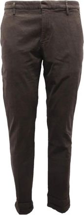 Dondup Katoenen Broek Gaubert Stijl - Heren - Chinos - Bruin - W30 - Katoen - Broeken