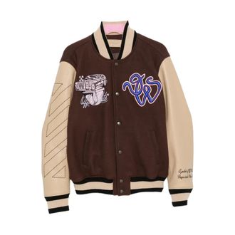 Off-white Bomber Cat Off - Jackets - Hombre - Marr&oacute;n - L