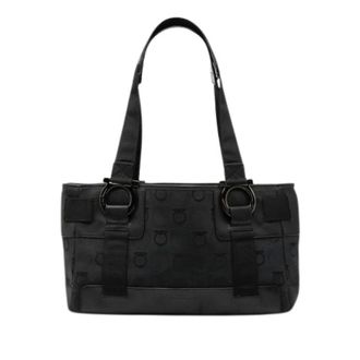 Ferragamo Pre-owned Canvas Tote - Pre-owned - Mujer - Negro - ONE SIZE