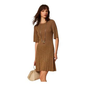 Twinset Donna, Abiti, Marrone, XS, new