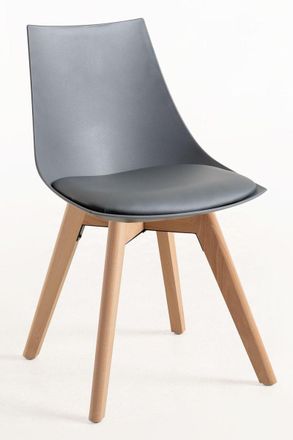 Regalos Miguel Sillas Comedor - Silla Blok - Gris Oscuro