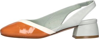 Lorena Paggi Leren Slingback Pumps - Dames - Pumps - Veelkleurig - 41 EU - Leer - Schoenen