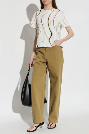 Paul Smith T-shirt With Print, Womens, Cream