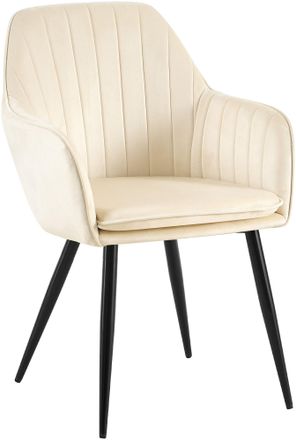 Clp Silla De Comedor Cheryl Crema Negro