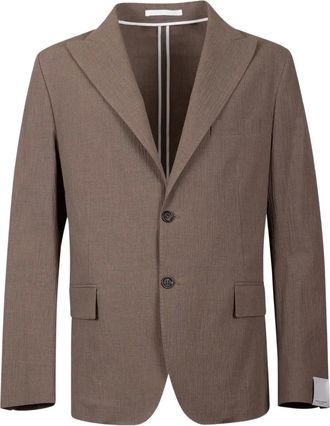 Paolo Pecora Blazer in tela - Marrone