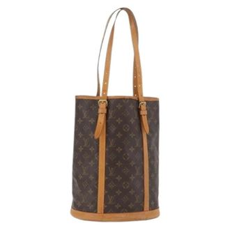 Louis Vuitton Pre-owned Bucket Bags, female, Brown, Size: ONE SIZE Pre-owned Bucket Bag