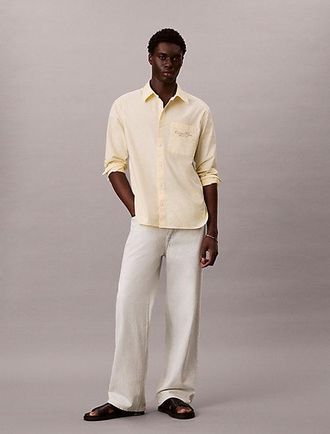 Calvin Klein Relaxed overhemd van Oxford katoen