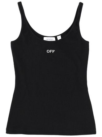 Off-white Tank Top With Logo