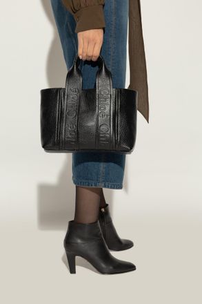 Chloé Handbag Woody Small, Womens, Black
