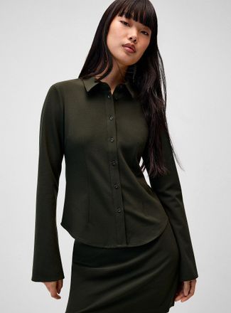 Twik Womens Stretch fitted crepe shirt