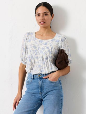 Fat Face FatFace Wendy Ivory Summer Meadow Regular Tunic