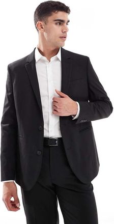 Asos Giacca da abito regular nera-Nero