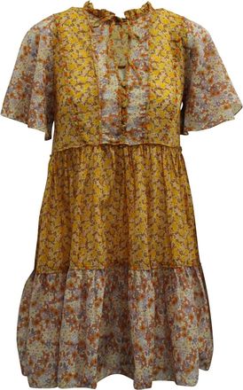 Maje Floral Cotton one piece dress size 34