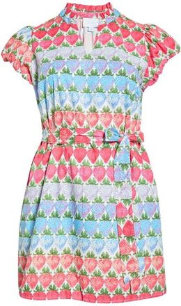 Sugarlips Pansie Floral Orela Shift Minidress in Purple Multi at Nordstrom, Size 2 X