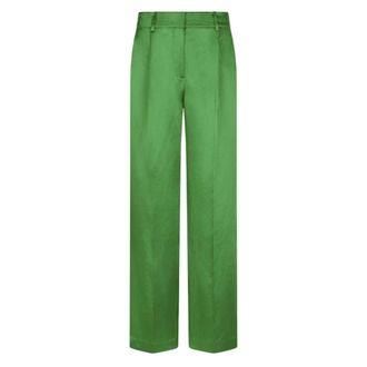 Dante6 Jules Satin Smart Pants - Dames - Broeken - Groen - Maat: S Satijn
