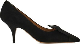 Ferragamo 70mm pumps verfraaid met strik - Zwart