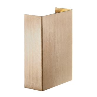 Nordlux Modern Outdoor Wall Light Brass Brass Intergrated LED Coastal/Marine Safe - Mains Powered, IP54 in Gold