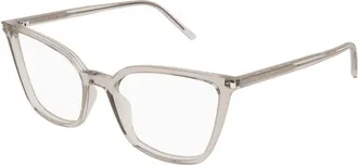 Saint Laurent Cat-Eye Acetate Eyeglasses - Beige