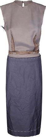 Maison Margiela Blue Chocolate Midi Dress
