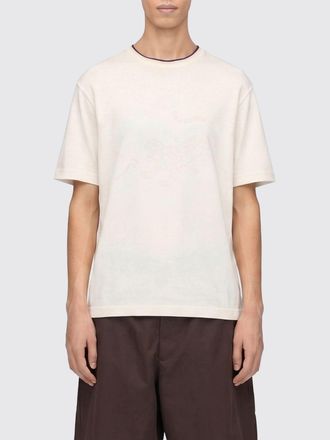 adidas T-shirt in cotone riciclato con stampa grafica e profili a contrasto