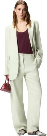 Pinko Pinko, Broeken, Dames, Groen, L, Lexy Pantalone Frisottino