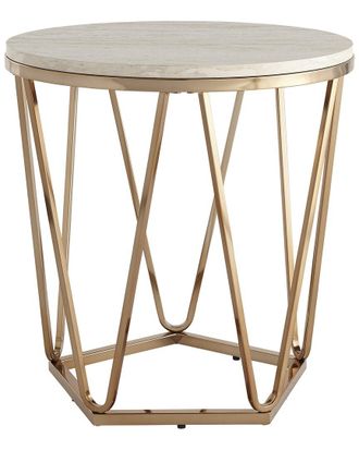 SEI Furniture Luna Round End Table