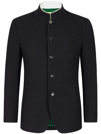Shanghai Tang x Chen Man button-up jacket - men - Wool/Polyester - 54 - Black