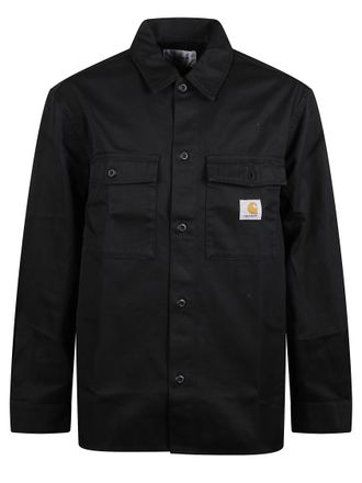Carhartt Work in Progress Black Logo Shirt Jacket