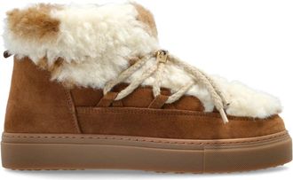 INUIKII Teddy Lage sneeuwlaarzen - Dames - Winterlaarzen - Bruin - 39 EU - Leer - Schoenen