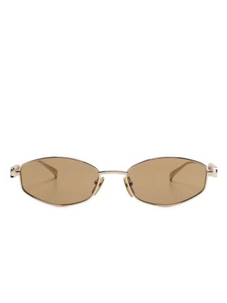 Gucci Occhiali da sole ovali - Oro