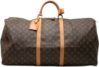Louis Vuitton Pre-owned Keepall 60 - unisex - Pre-owned - Bruin - Maat: ONE Size Leer