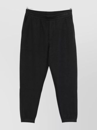 Emporio Armani sweatpants trousers back pockets ribbed cuffs