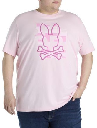 Psycho Bunny Big & Tall Zealand Graphic Tee in Romance Pink at Nordstrom, Size 4X Big