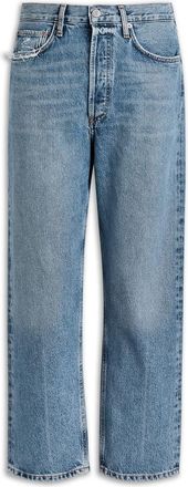 A Gold E Agolde 90s Cropped Straight-leg Jeans - Blue - 27 (W27 / UK8-10 / S)