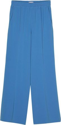 Alberto Biani elasticated trousers - women - Triacetate/Polyester/Acetate/Polyester - 46 - Blue
