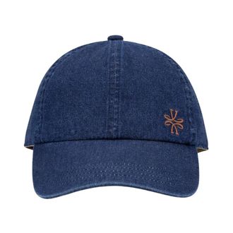 Jacob Cohen Pet met logo-borduring - Heren - Petten - Blauw - ONE Size - Katoen - Accessoires