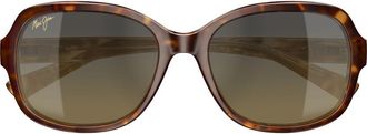 Maui Jim 55mm PolarizedPlus2 Butterfly Sunglasses in Brown Tortoise at Nordstrom
