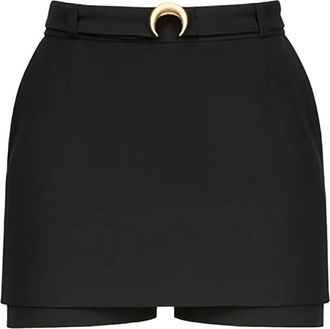 Marine Serre Mujer, Pantalones cortos, Negro, Talla: M