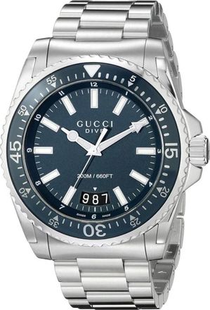Gucci Accessoires, Heren, Grijs, ONE Size, Duikhorloge