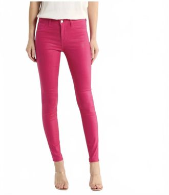 L'agence Marguerite High Rise Skinny Jeans In Fuschia