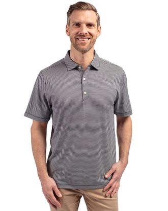 Cutter & Buck Forge Eco Double Stripe Stretch Recycled Mens Polo