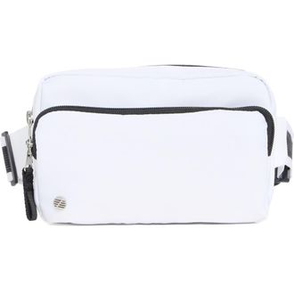 Zella Double Zip Belt Bag in White at Nordstrom Rack