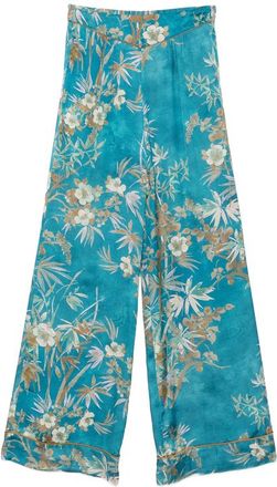 Forte_Forte Floral-print Silk Palazzo Pants