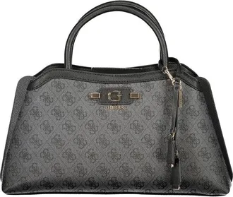 Guess Nero Poliuretano Womens Bag with Handles and Adjustable Womens Strap