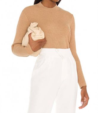 Astr Prescott Sweater In Camel