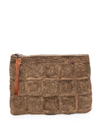 Ibeliv Tanala woven clutch - Brown
