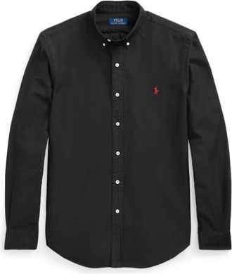 Polo Ralph Lauren Overhemden, Heren, Zwart, L, Casual overhemd