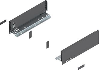 Blum Jgo Perfil Lbx Blanco 600 Altura K Blum - Perfiles Met&aacute;licos Laterales Cajon Legrabox Blum