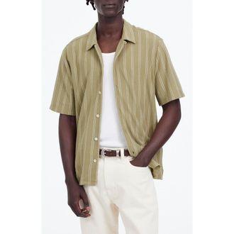 Madewell Textured Camp Shirt in Cargo at Nordstrom Rack, Size Xx-Large